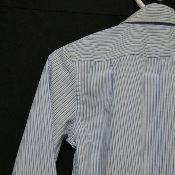 ANDREW FEZZA, size 12, striped button down dress shirt, GUC - Picture 12 of 16